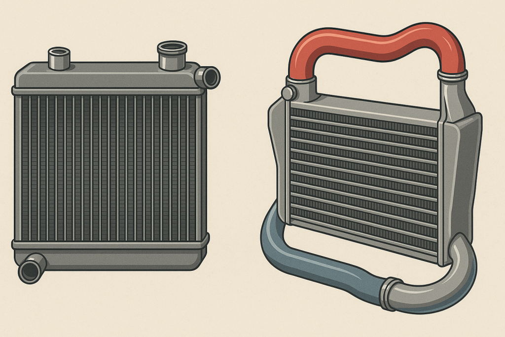 Diferença entre radiador e intercooler